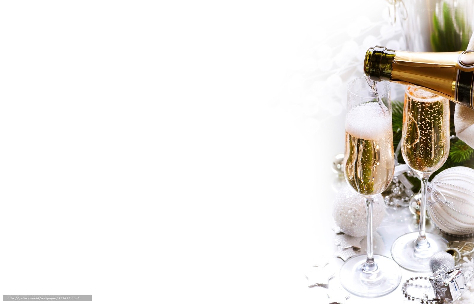Champagne pouring for celebration