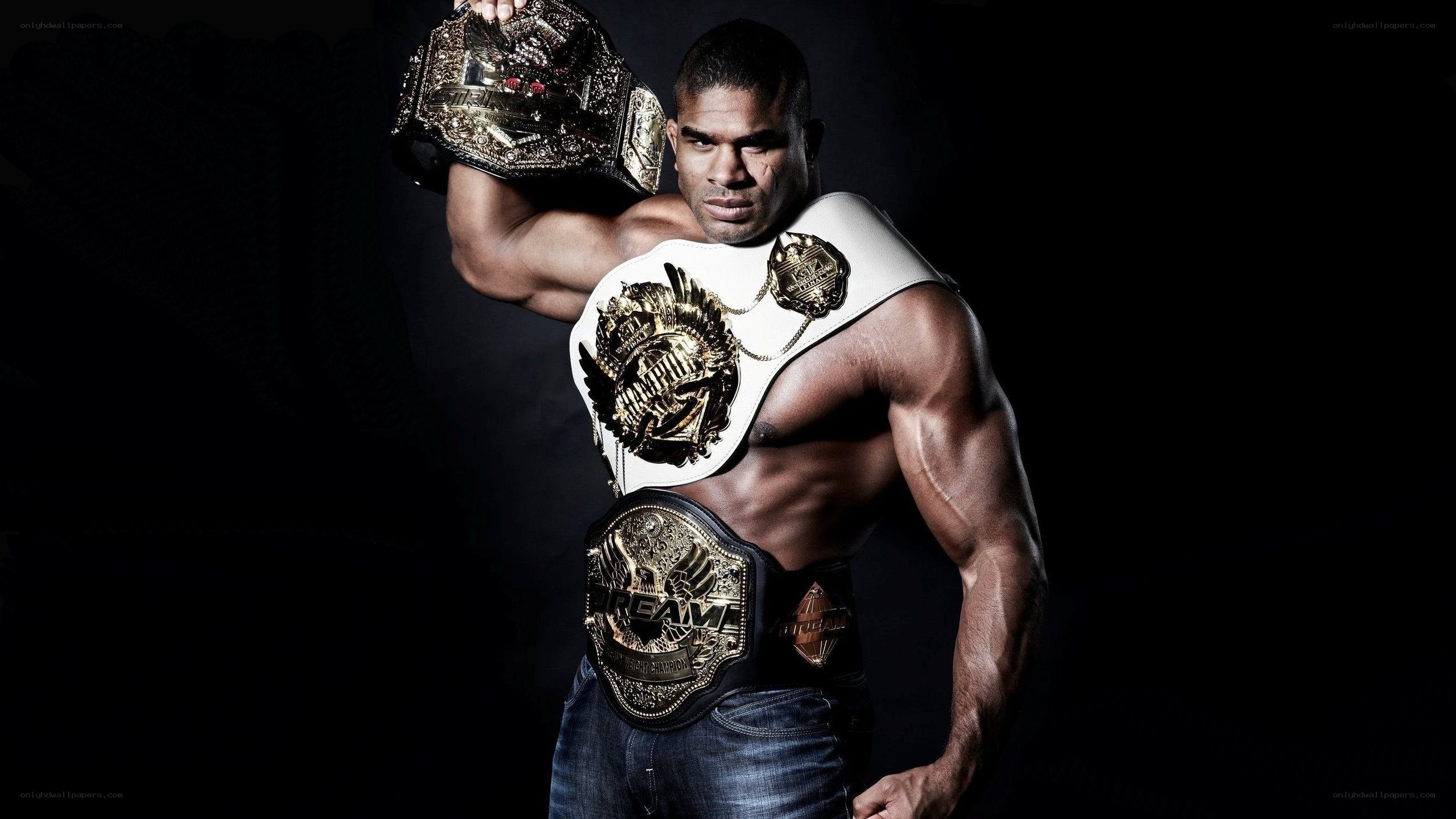 champion with multiple belts