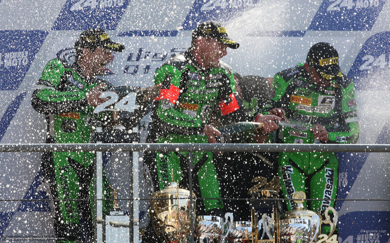Champions celebrate on podium