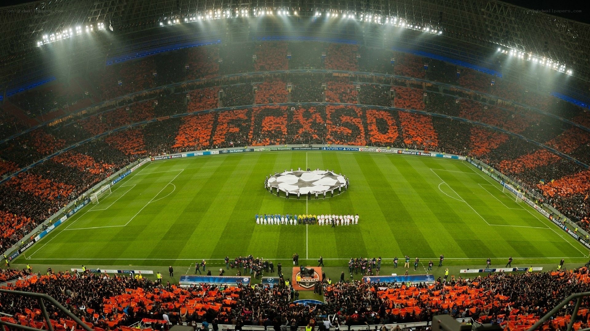 Champions League final at night