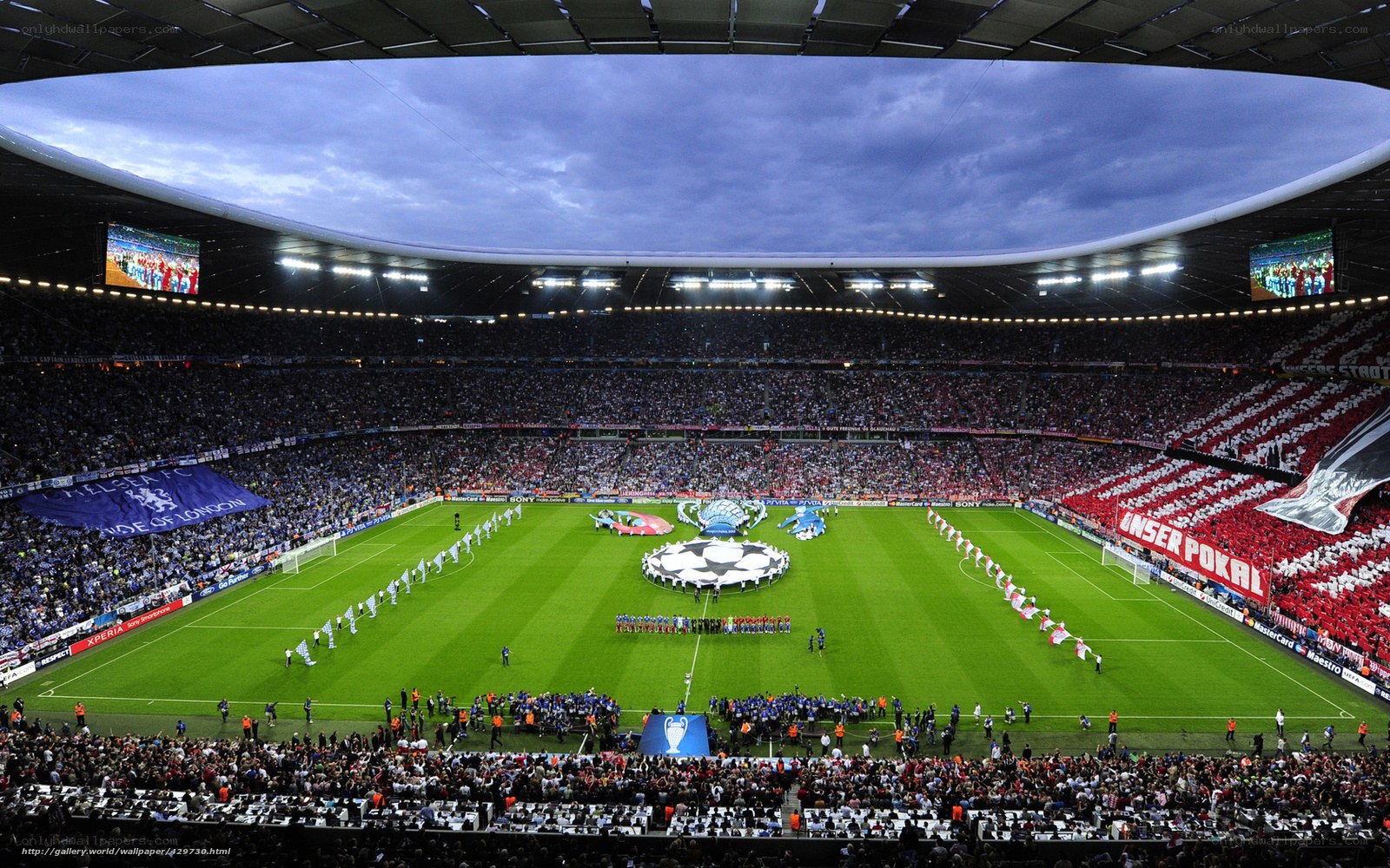 Champions League final at stadium