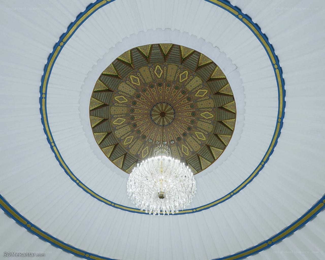 chandelier in ornate dome