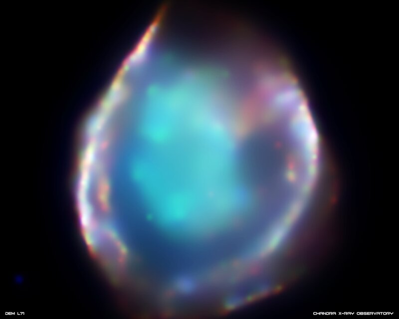 Chandra X-ray image of a nebula