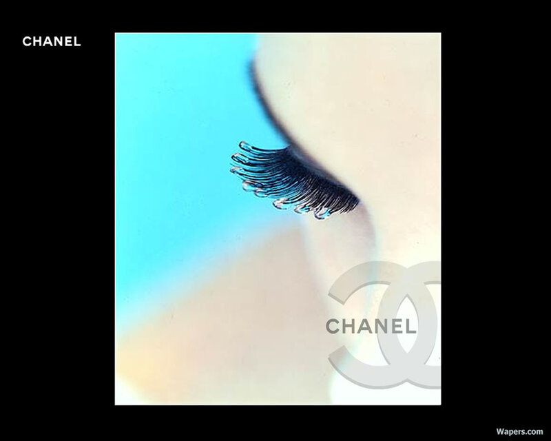 Chanel eyelash advertisement