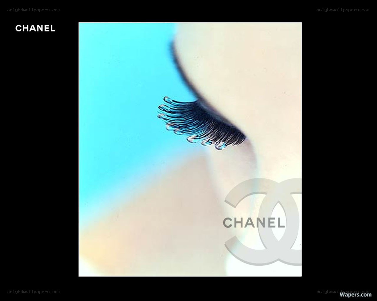 Chanel eyelash advertisement