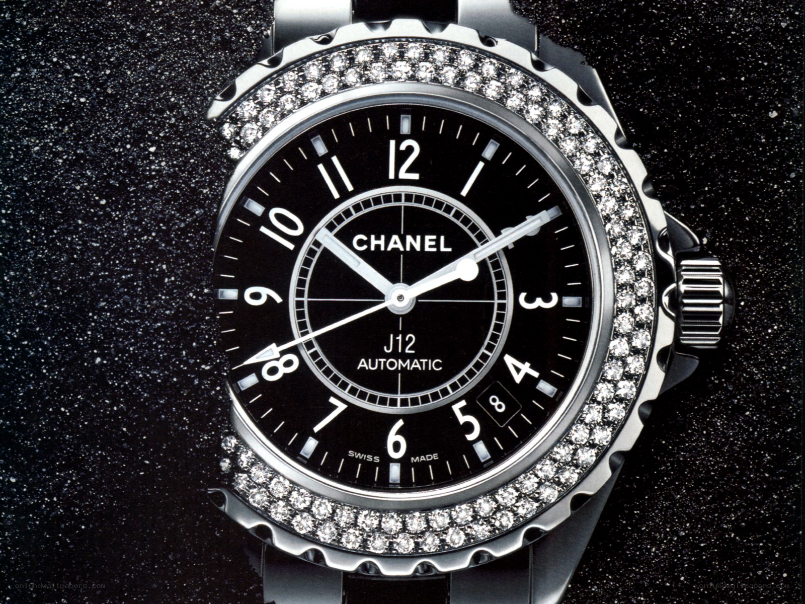 Chanel J12 watch with diamonds