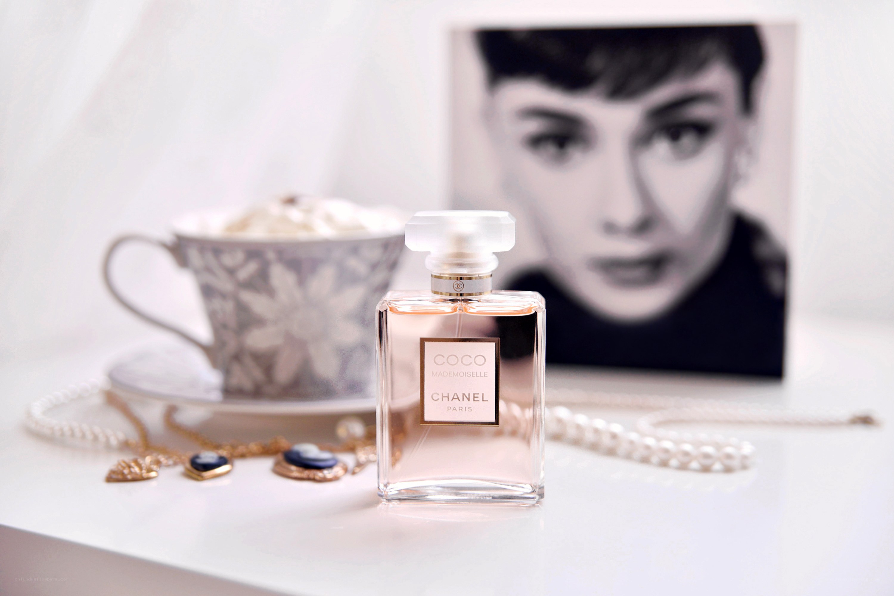 Chanel perfume with portrait