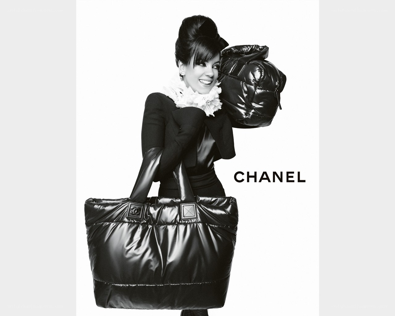Chanel puffer bag ad