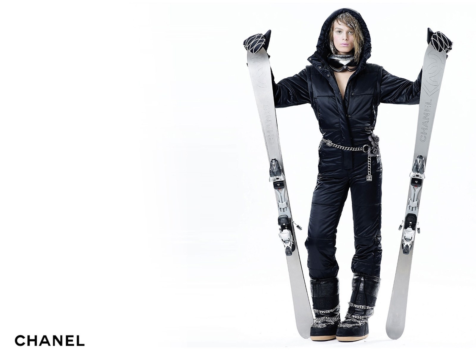 Chanel ski fashion shoot