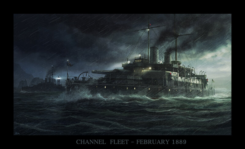 Channel Fleet in storm