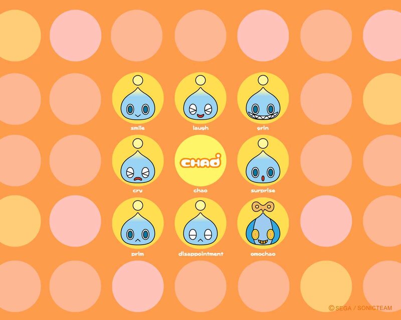 Chao Character Expressions — Orange