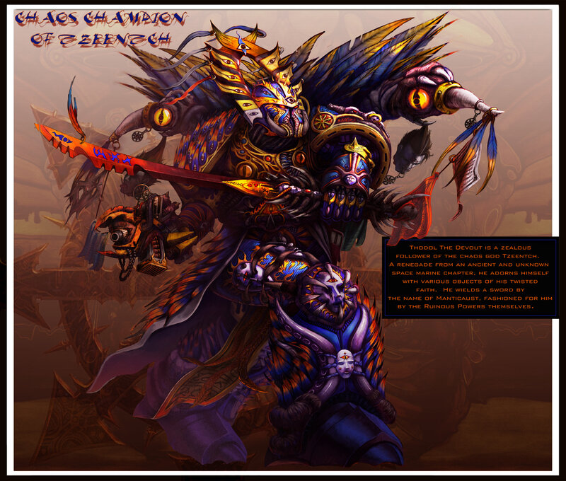 Chaos Champion of Tzeentch