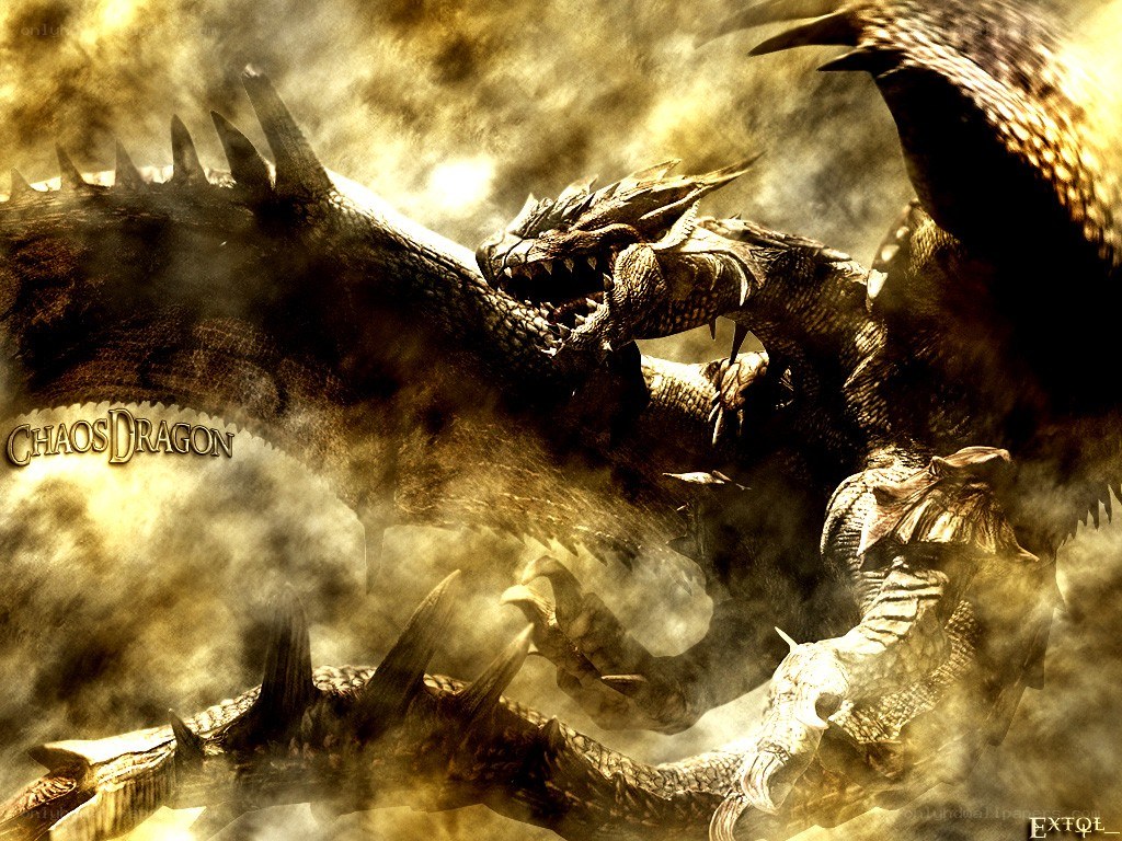 Chaos Dragon in battle