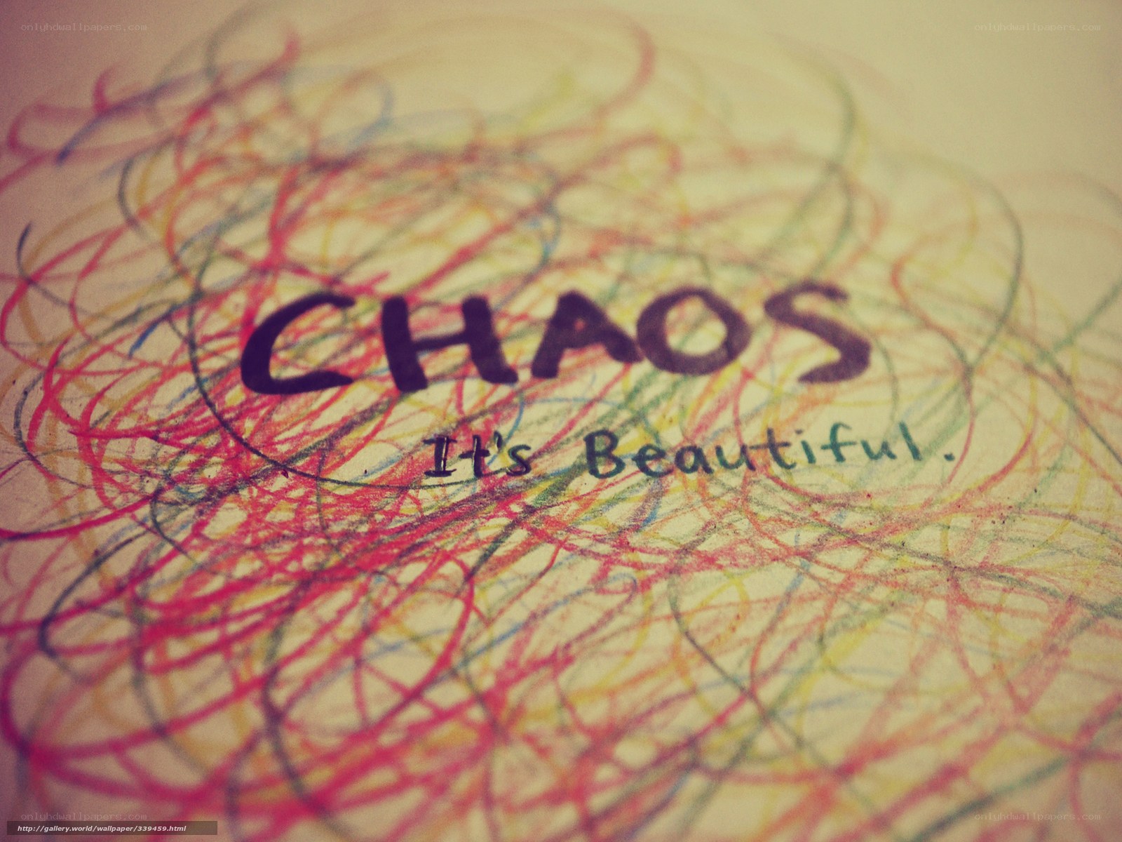 Chaos is beautiful