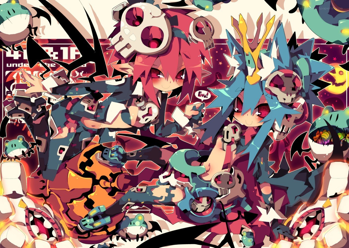 Chaos of animated characters
