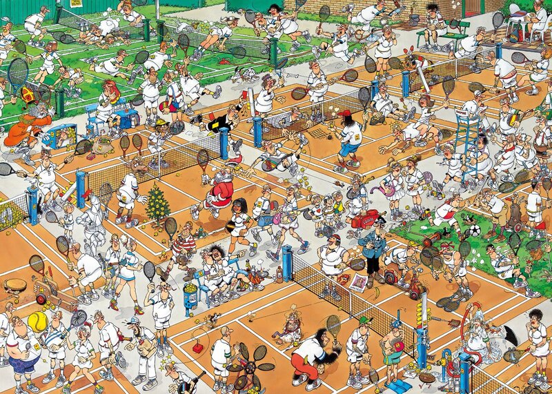 Chaos on the tennis courts