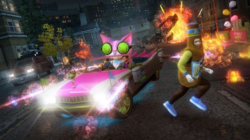 chaotic city car chase