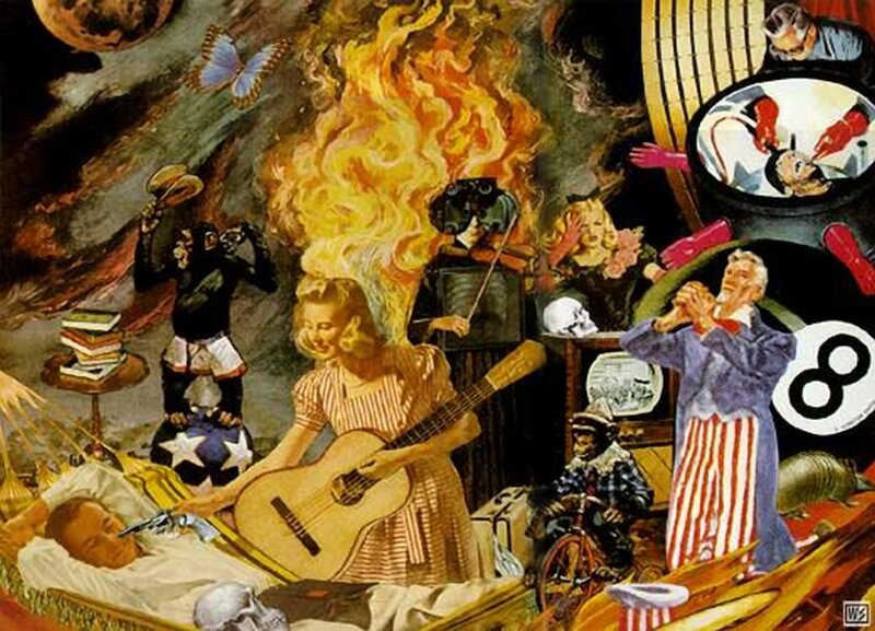 chaotic dream scene