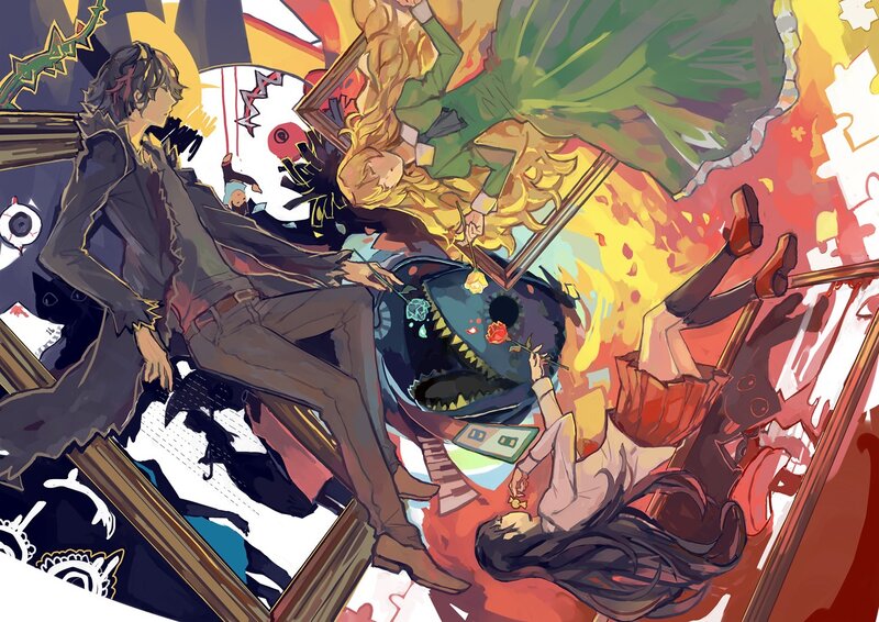 chaotic fantasy battle scene