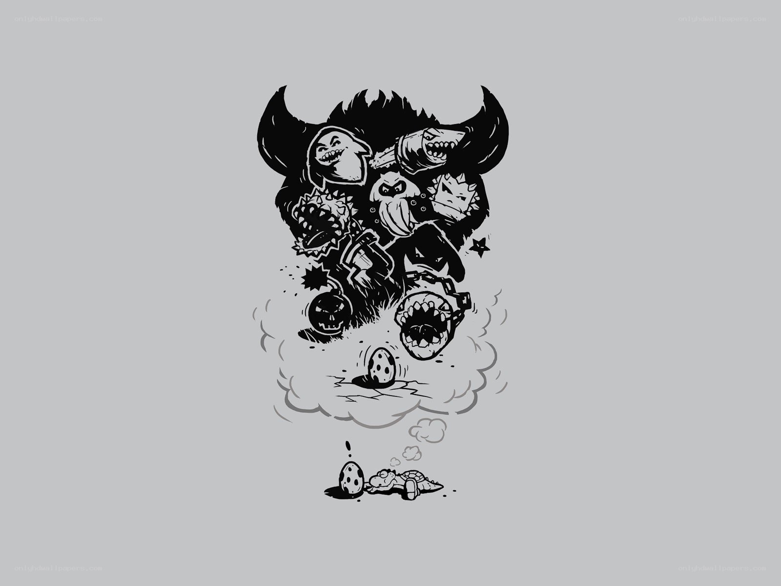 chaotic monster explosion