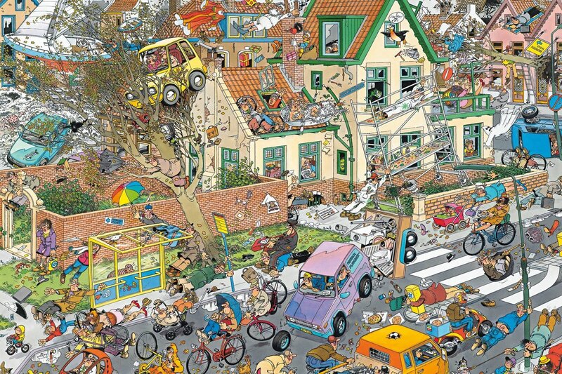Chaotic Street Scene