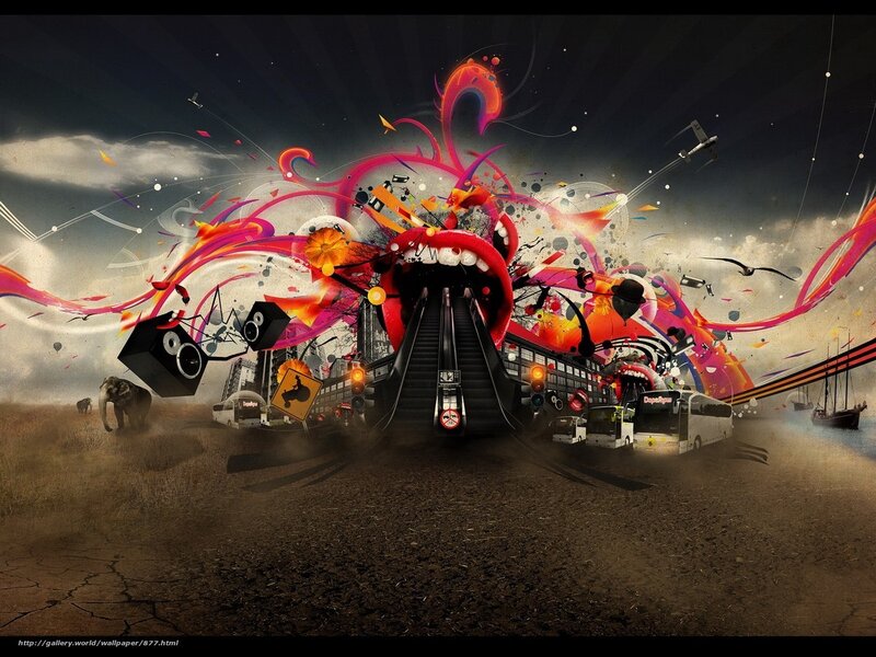 chaotic urban explosion