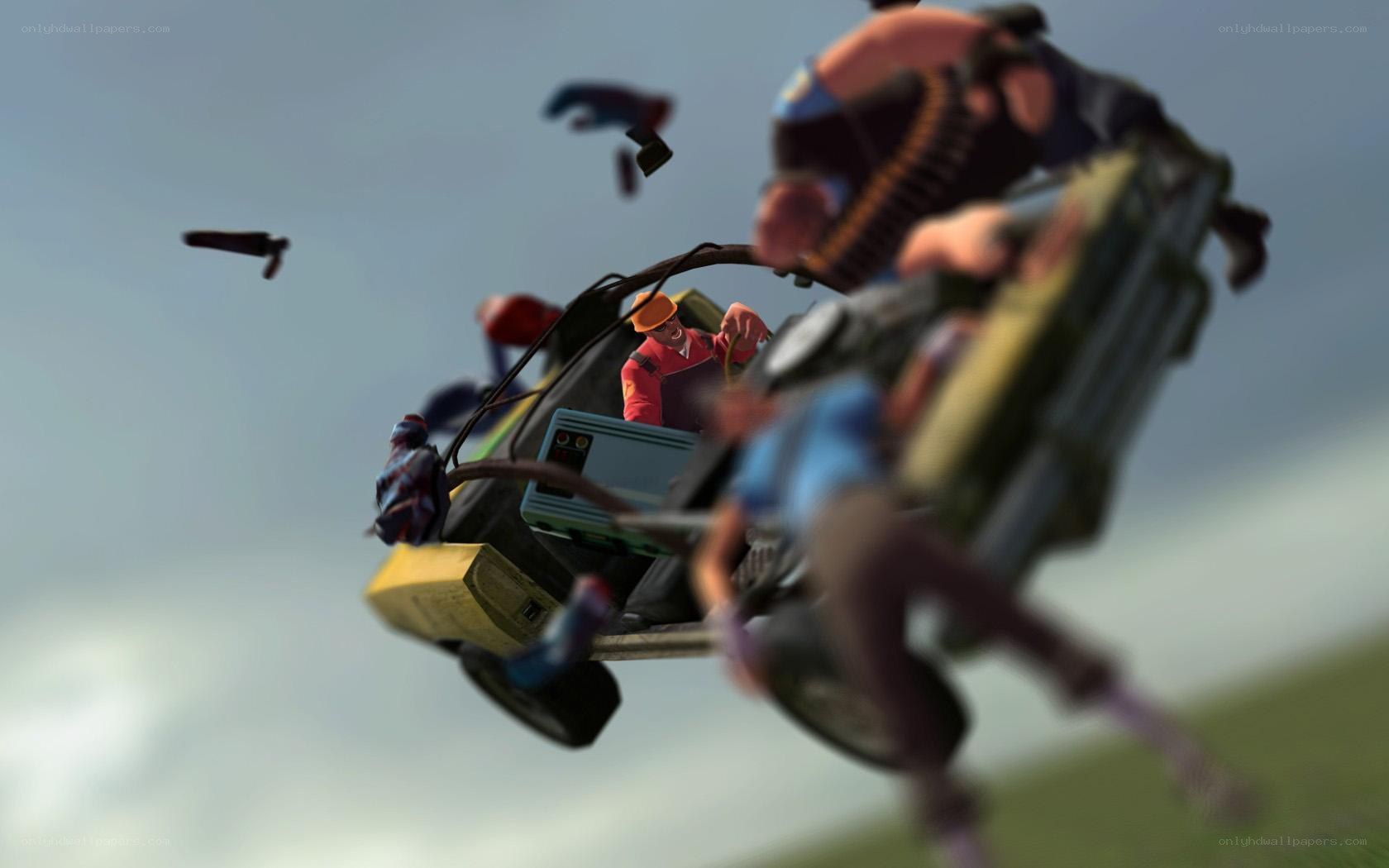 chaotic vehicle crash scene