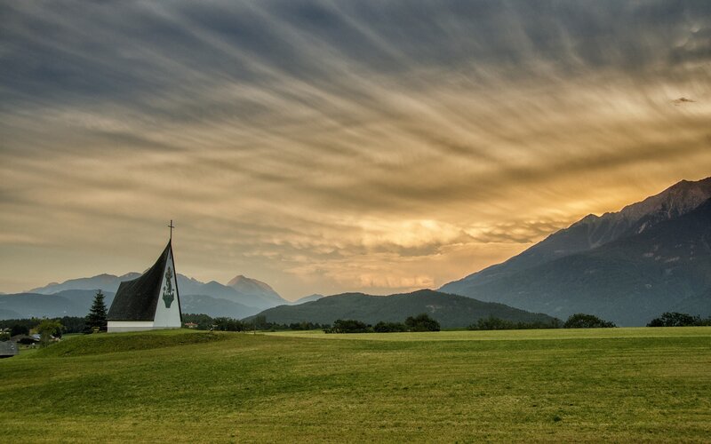 Chapel in a Field — Green