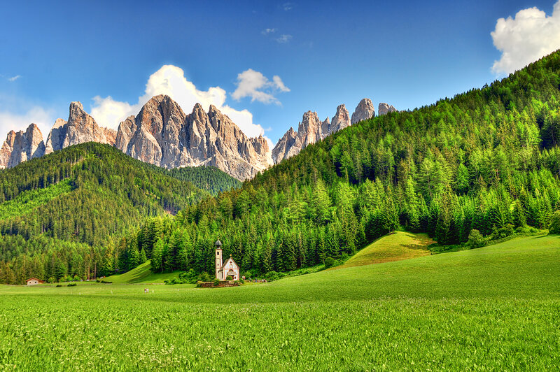 Chapel in Alpine Valley — Green