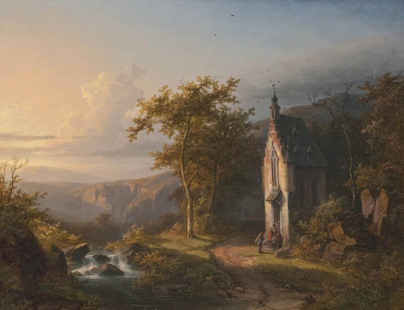 Chapel in Mountain Landscape