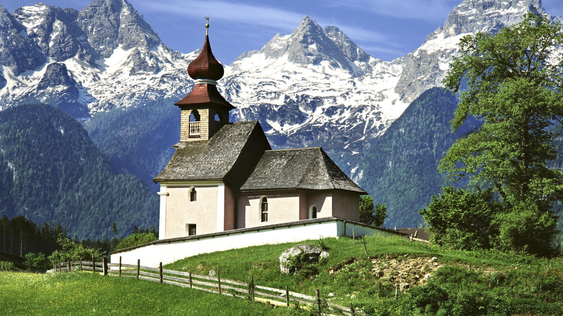 Chapel in the Alps