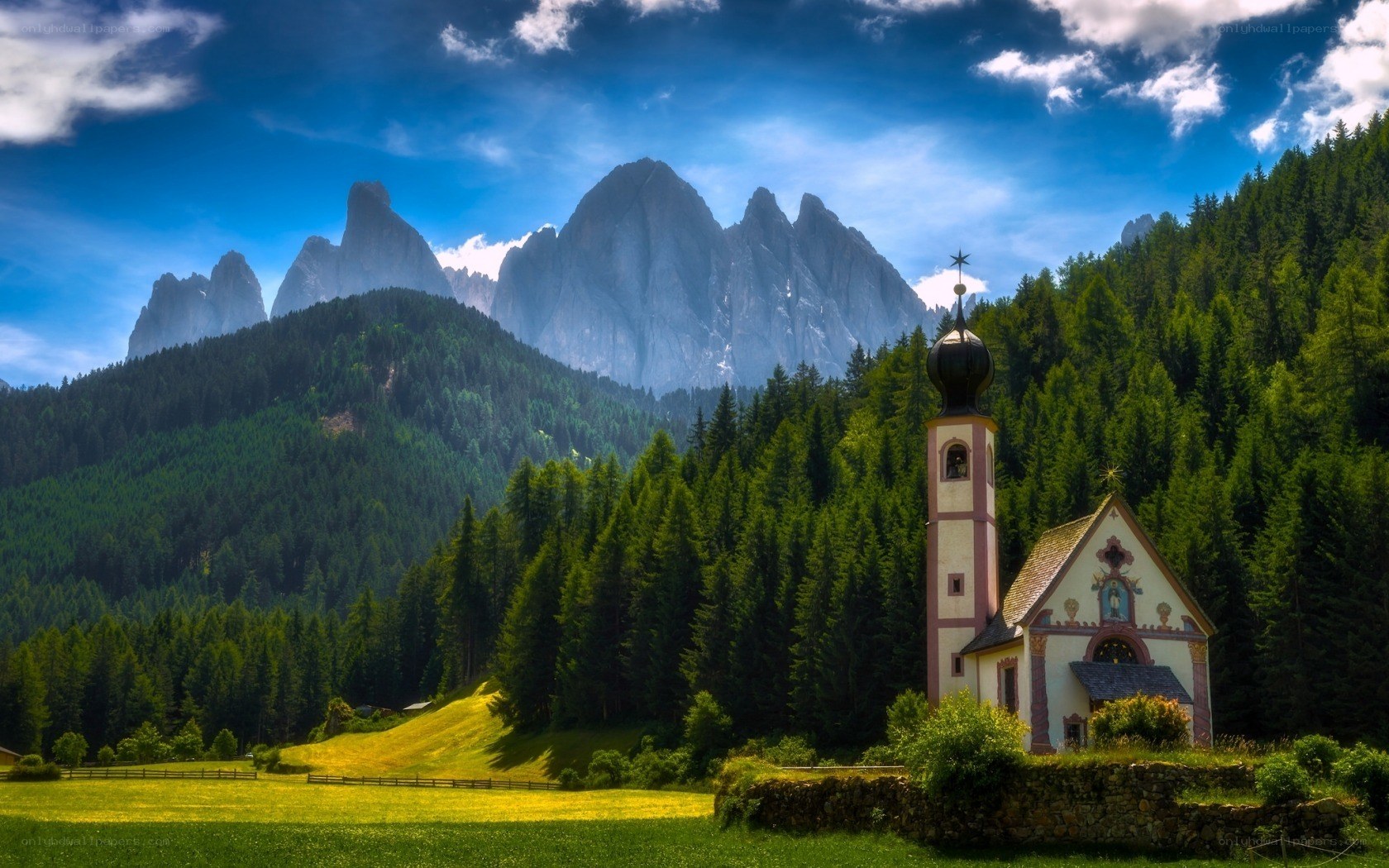 Chapel in the Dolomites