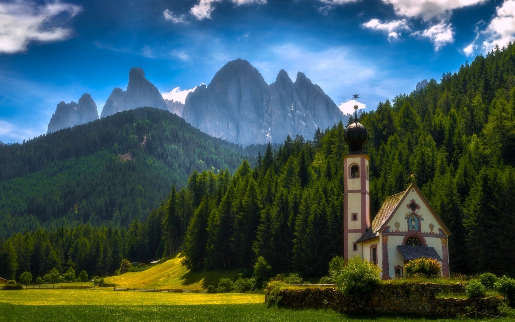 Chapel in the Dolomites