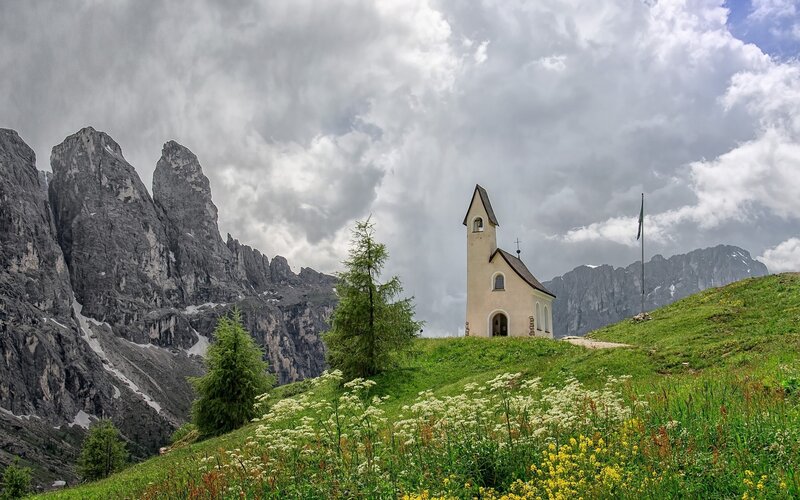 Chapel in the mountains