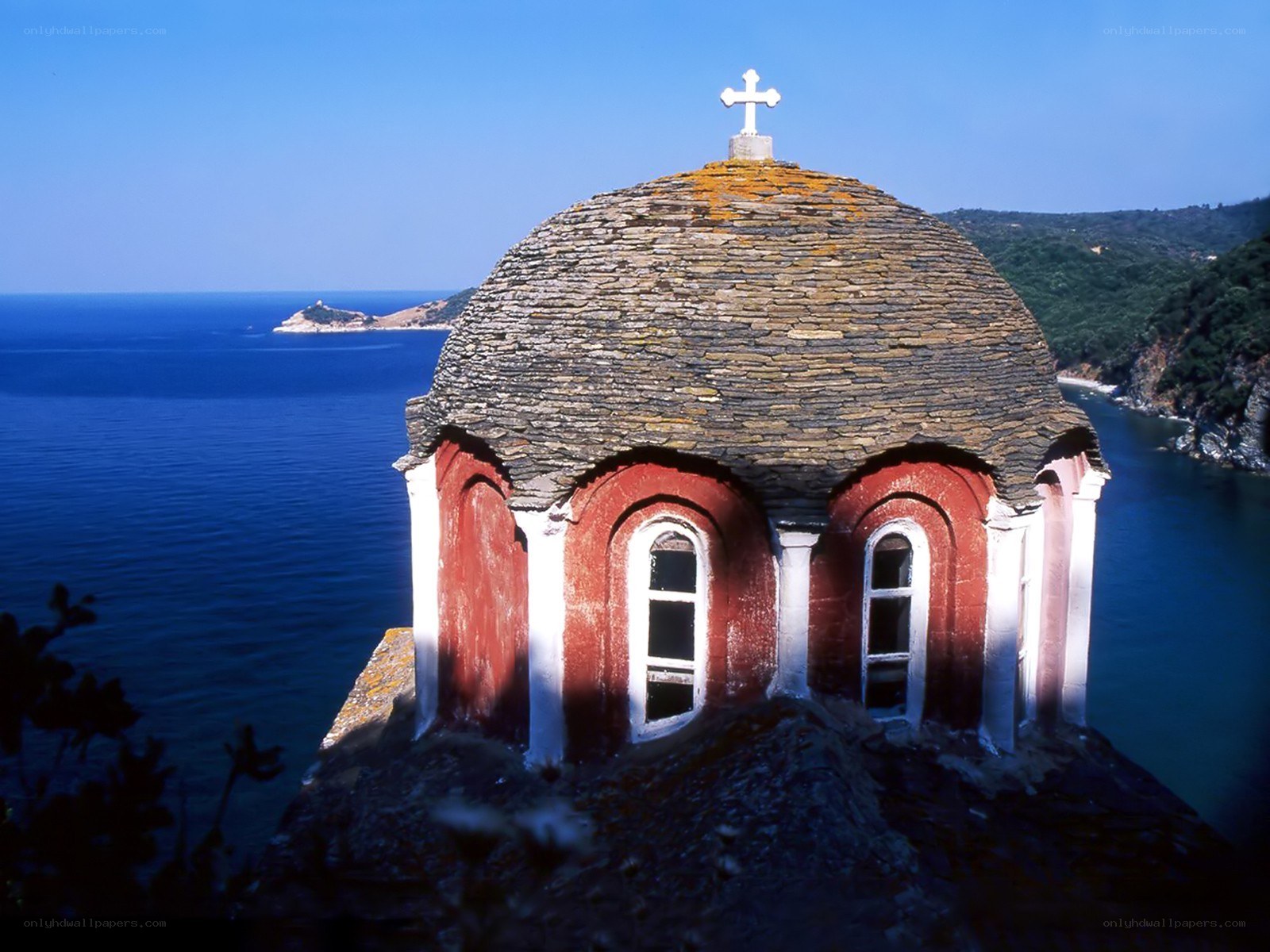 Chapel on a coastal cliff