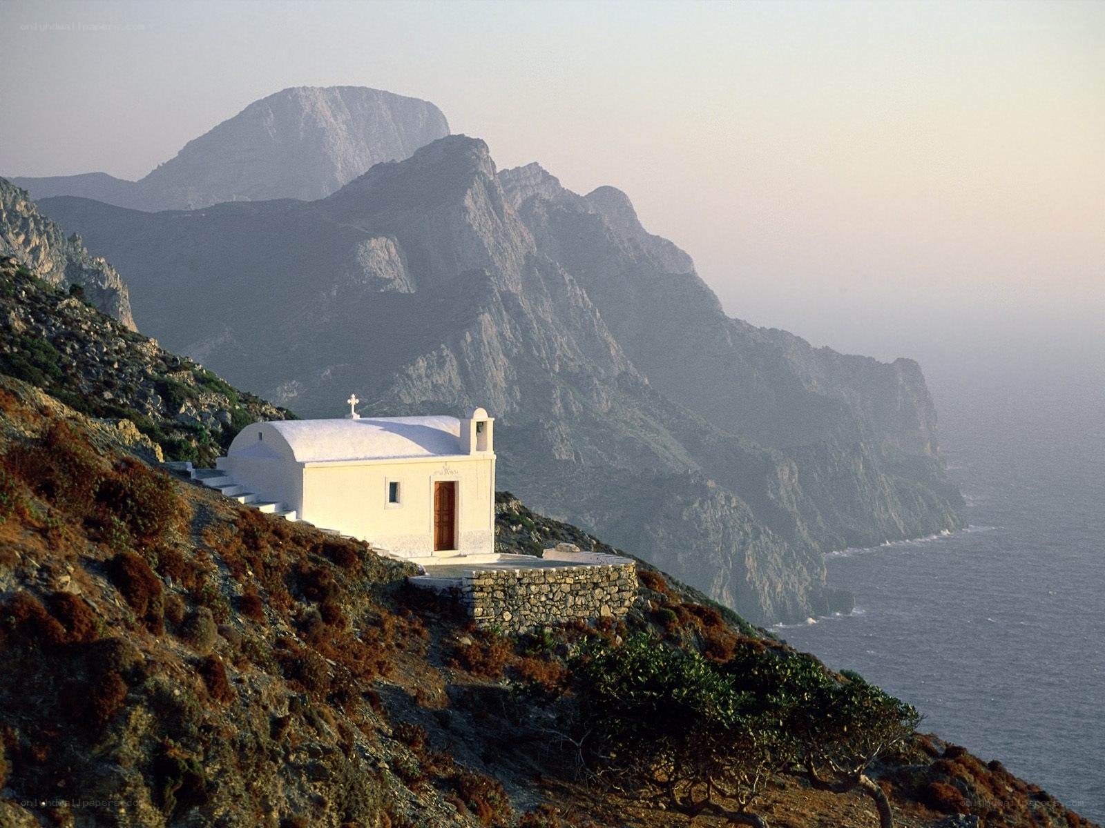 Chapel on a coastal cliff
