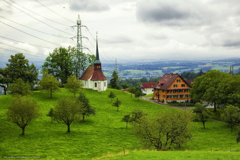 Chapel on a Green Hill — Serene, Afternoon