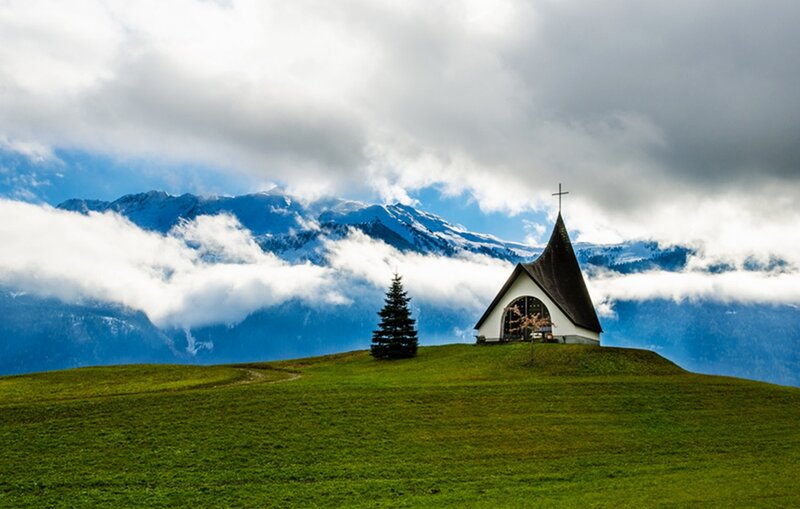 Chapel on a Hill — Green, Serene