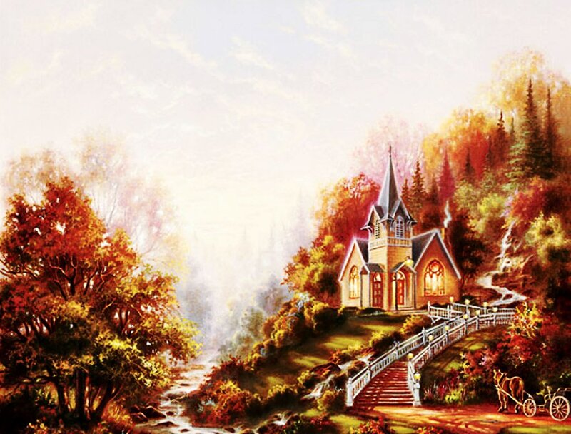 Chapel on a Hill — Orange