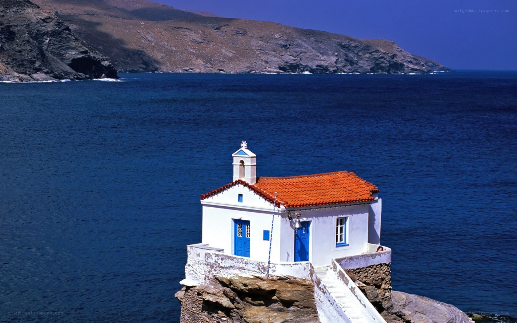 Chapel on a rocky island