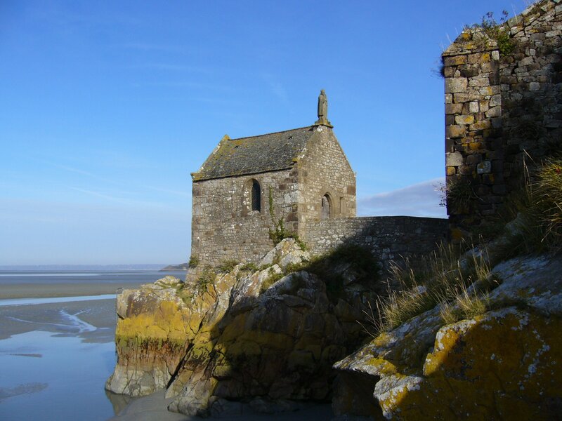 Chapel on coastal rocks