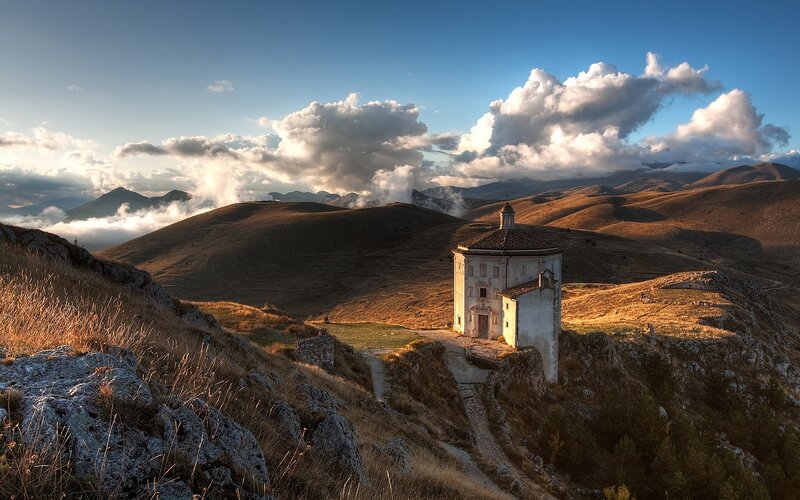 Chapel on Mountain Hill — Blue