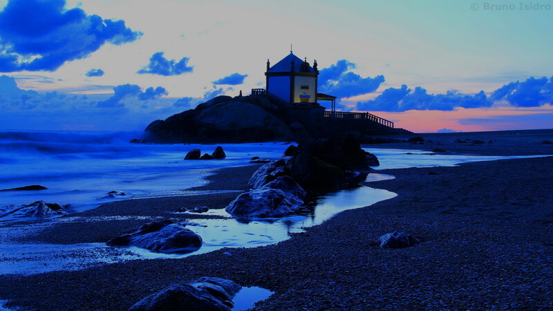 Chapel on Rocky Island — Blue