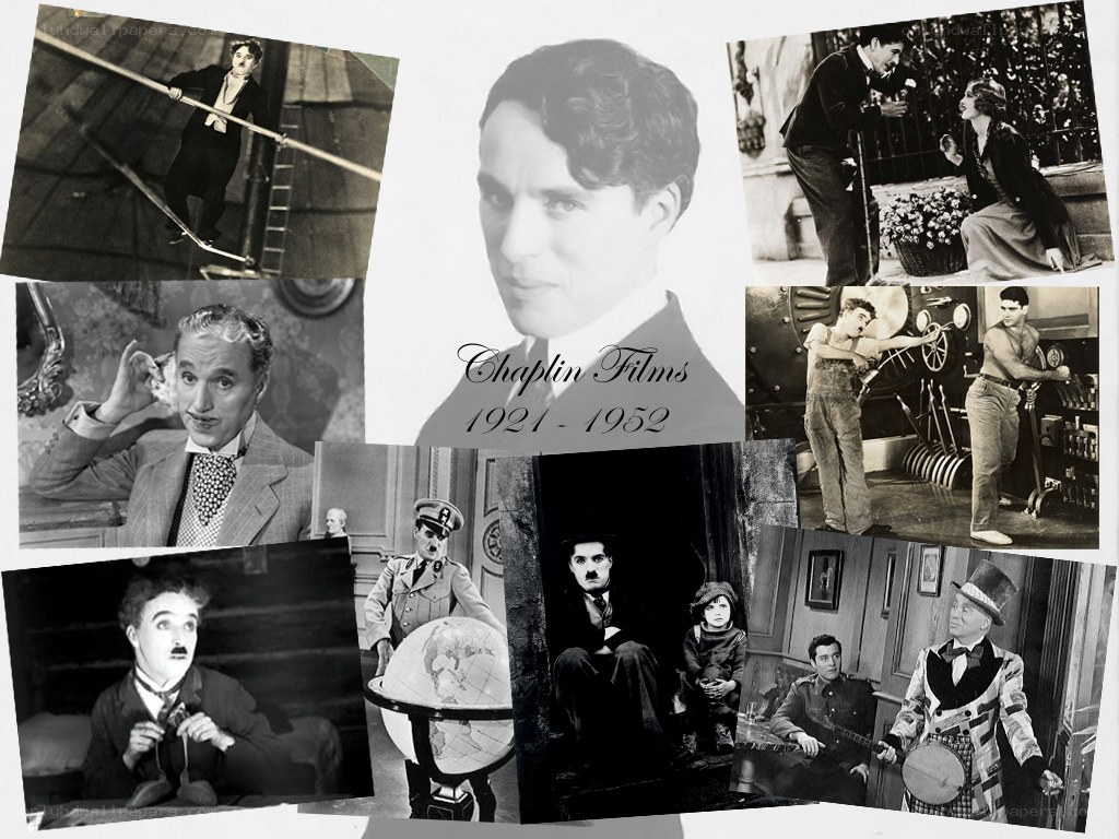Chaplin films collage