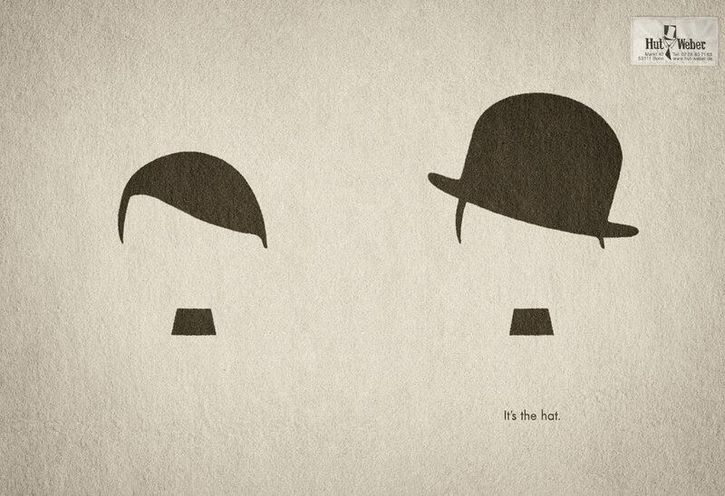 Chaplin hat advertisement