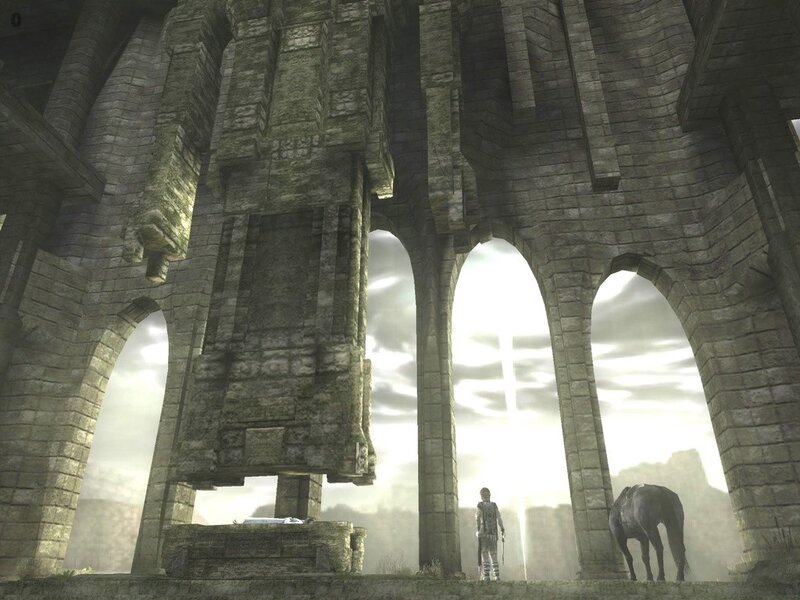 Character and Horse in Ruins