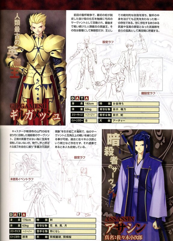 Character art from Fate/stay night