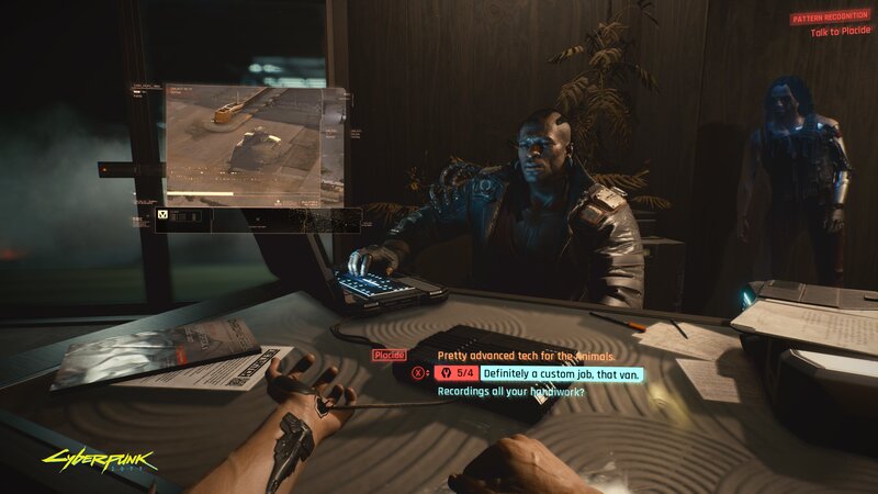 Character at Desk in Game