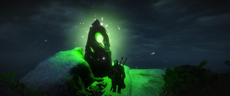 Character at Glowing Stone — Green