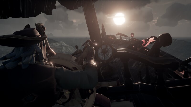 Character at Ship's Wheel